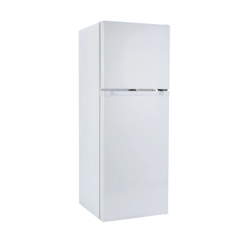 Double Doors Top Freezer Solar Home Refrigerator 12v/24v BCD-142